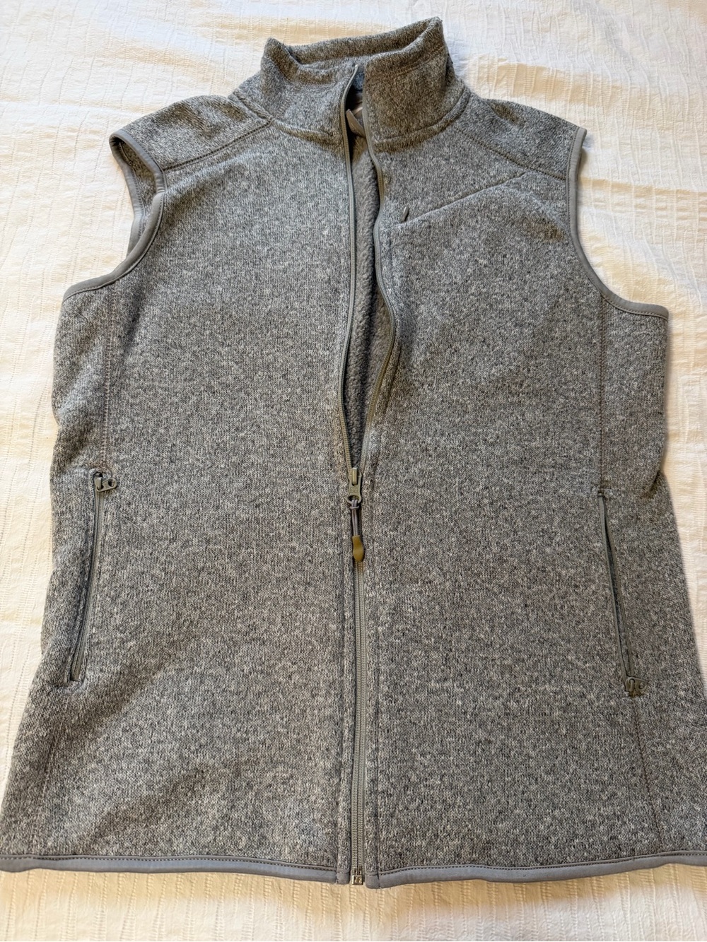 Old Navy Active Gray Fleece Zip Up Vest Women’s Small